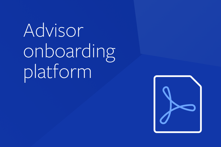 Advisor Onboarding Product Information Sheet